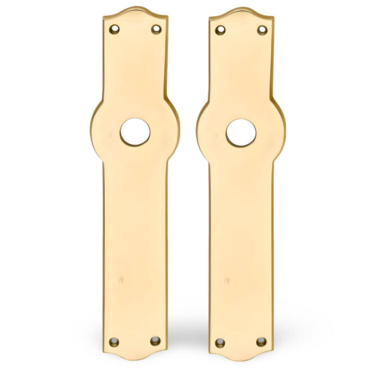 Brass backplate for door handles